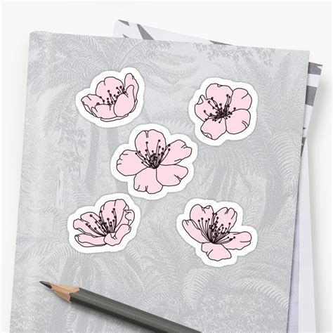 "Cherry Blossoms" Sticker by jamiemaher15 | Redbubble