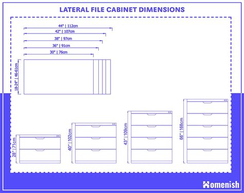 File Cabinet Dimensions And Guidelines With Drawings Homenish