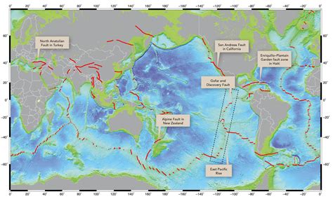 What transform faults in the ocean can tell us