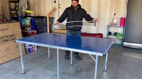 Pro-Spin Portable Ping Pong Table Setup - YouTube