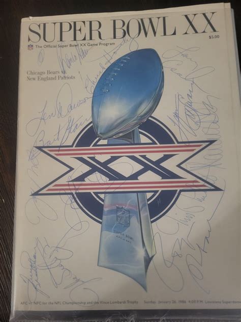 Super Bowl XX, SB MVP's Signatures : r/SportsMemorabilia