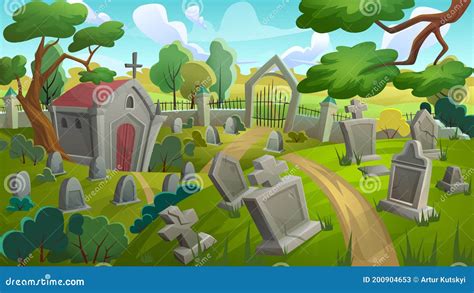 Graveyard Stone With Flowers Royalty-Free Illustration | CartoonDealer.com #4368105