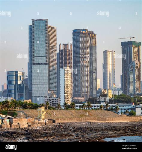 The Mumbai skyline is known for its towering skyscrapers and iconic landmarks Stock Photo - Alamy