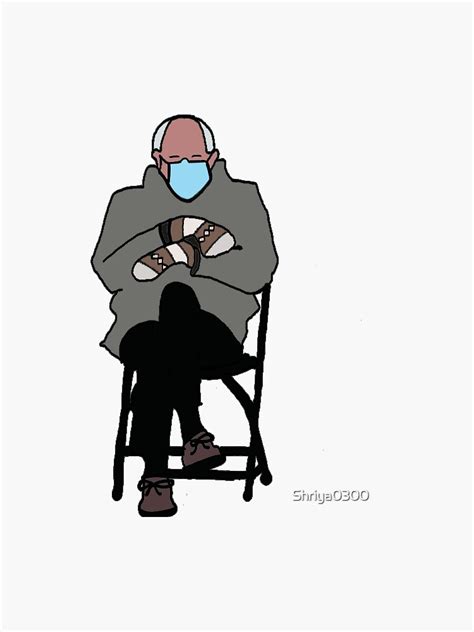 "Bernie Meme" Sticker by Shriya0300 | Redbubble