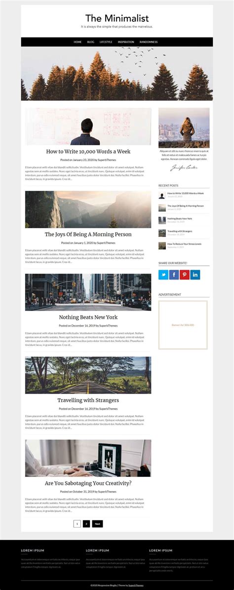 Clean Wordpress Templates