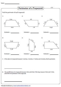 Trapezoid Perimeter Formula