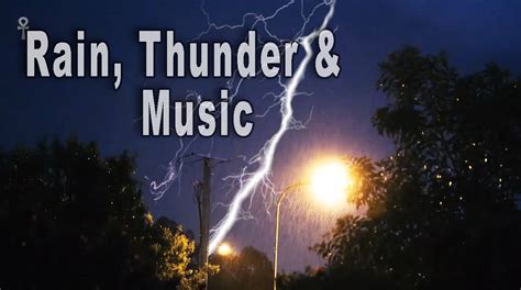 Rain, Thunder And Lightning Sounds With Mindfulness Music For Sleeping