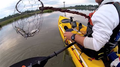 Kayak Crabbing- Chesapeake Bay - YouTube