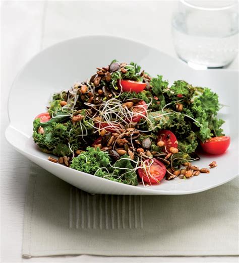 Cancer Fighting Recipes: Wilted Kale Salad with Toasted Seeds