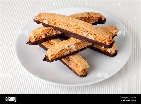 ITALIAN CHOCOLATE BISCOTTI Stock Photo - Alamy