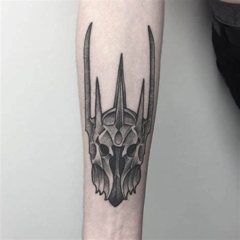 Sauron Helmet Tattoo | Best Tattoo Ideas Gallery | Lord of the rings tattoo, Body art tattoos ...