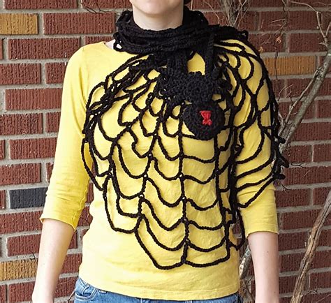 Crochet Spider and Web Poncho PATTERN ONLY | Etsy