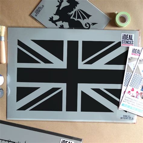 Union Jack Stencil - Paint home decor, art & craft | Ideal Stencils ...