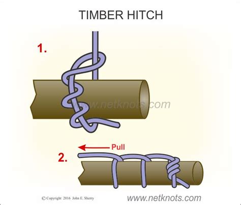 Timber Hitch - How to tie a Timber Hitch