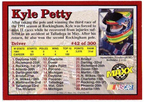 KYLE PETTY 1992 Maxx Autograph Signature Auto On Card Mello Yello (x ...