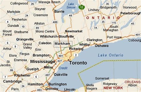 Markham, Ontario area map & More