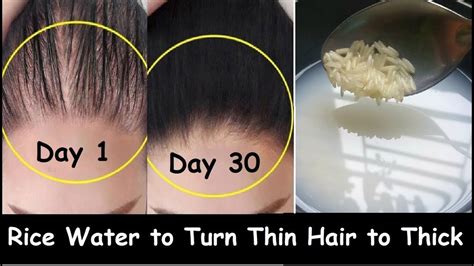 Apply Rice Water Daily & Turn Thin Hair to Thick Hair in 30 Days - Double Hair Growth & Long ...