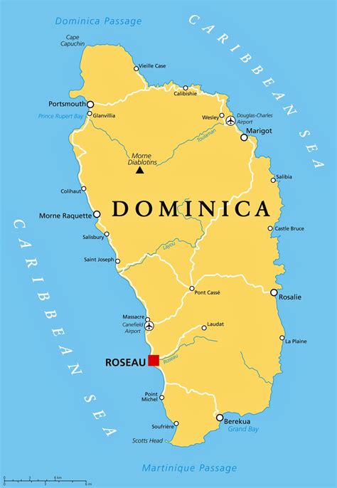 Dominica Maps | Printable Maps of Dominica for Download