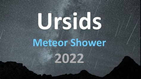 Ursids Meteor Shower