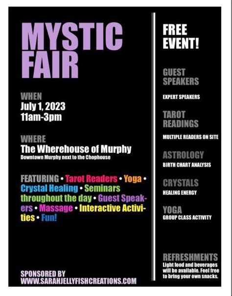 Mystic Fair at the Wherehouse of Murphy, Wherehouse of Murphy, July 1 2023 | AllEvents.in