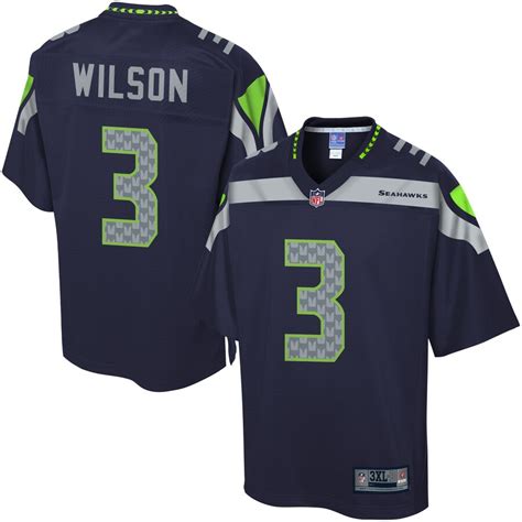 Russell Wilson Jersey S-4X 4XL 5X 5XL 6X XLT 2XLT 3XLT 4XLT - Big n Tall Sizes