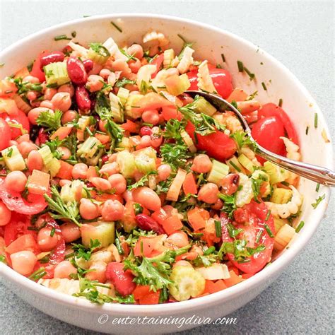 Colorful, Tasty and Healthy Mixed Bean Salad