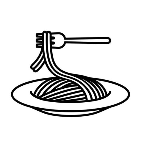 Pasta Clip Art Black And White - Nehru Memorial