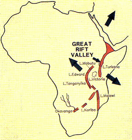 Great Rift Valley Africa Map