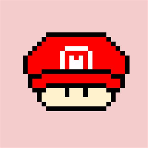 Mario Mushroom Pixel Art