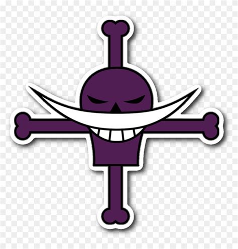 Whitebeard Pirates Jolly Roger Sticker - One Piece Whitebeard Flag - Free Transparent PNG ...