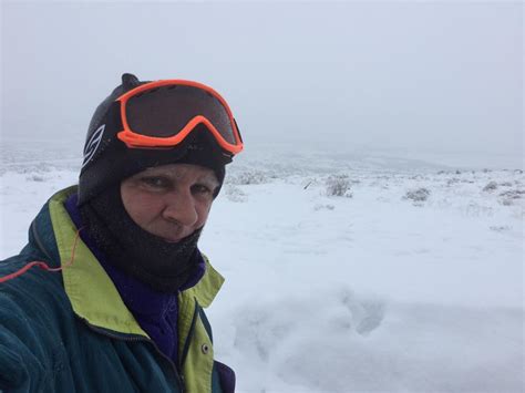 011717 Paul on top of Badger Mountain in snow