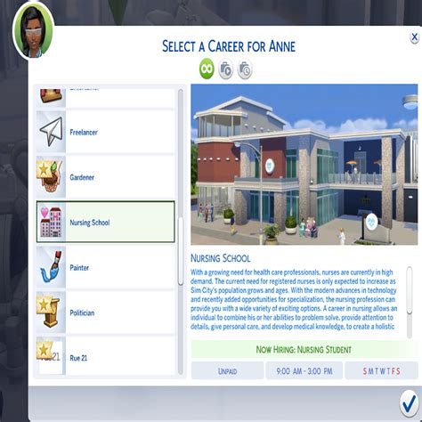 Mod The Sims - Sims 4 Nurse Career