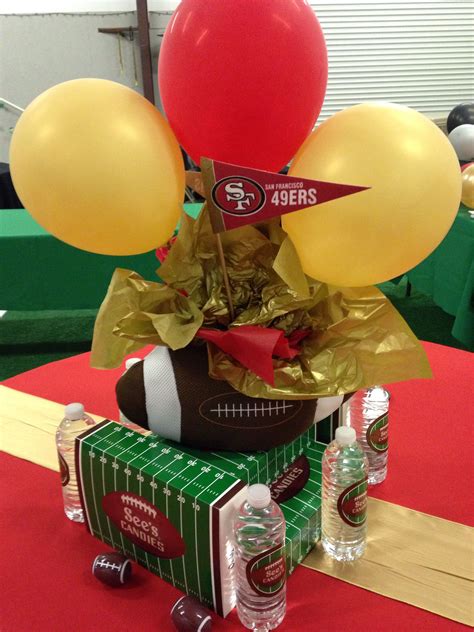 Pin by Cindy Louie on Football theme party | 49ers birthday party ...