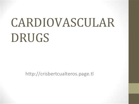 Cardiovascular Drugs