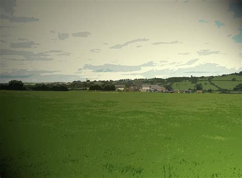 View Over Flat Grassland To Breck Farm, Pictured Drawing by Litz Collection - Pixels