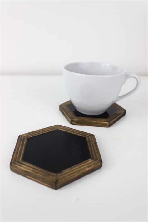 Modern Hexagon Coasters - Resin Crafts Blog