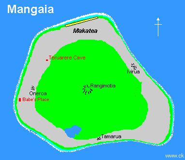 Mangaia in the Cook Islands Southern Group