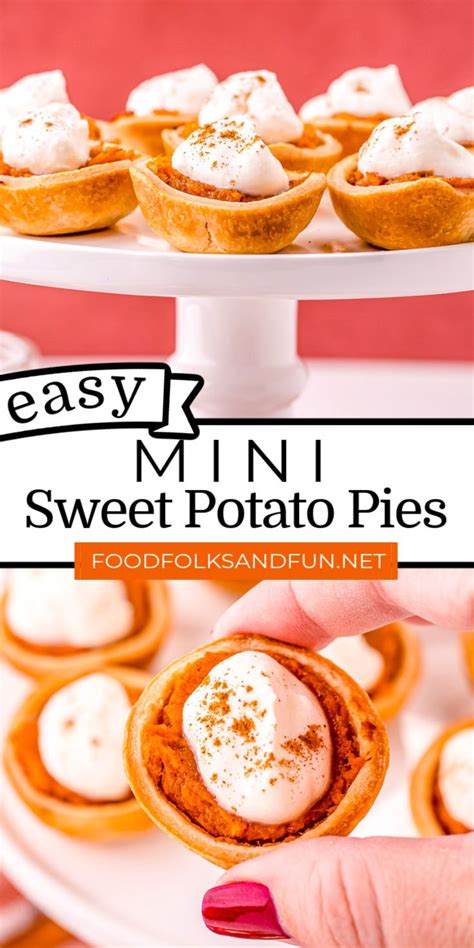 Mini Sweet Potato Pies • Food Folks and Fun