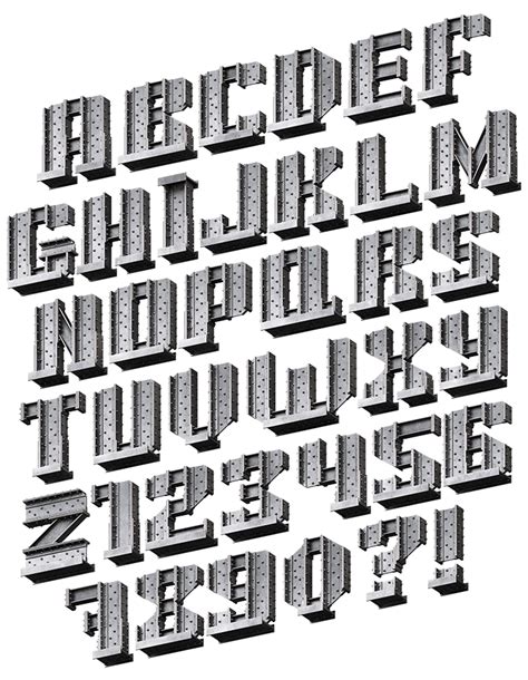 Buy Steel Font To Combine Metal Typography With Futuristic Design