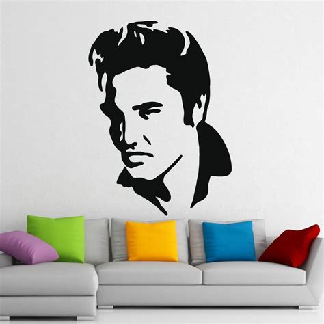 Elvis Presley Stickers Vinyl Wall Decals Living Room Home Decor Vinilos ...