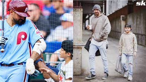 Liam's adorable gestures to dad Nick Castellanos melt fans during the Phillies match