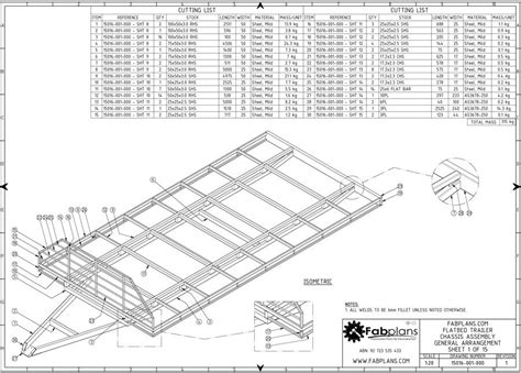 3500kg Flatbed Trailer Plans - Build your own Trailer! – FabPlans