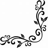 Coloring Corner Border Design Color Pages sketch template