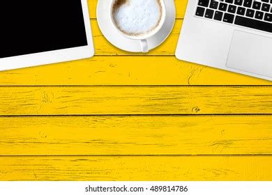 Flat Lay Unusual Top View Office Stock Photo 489814786 | Shutterstock