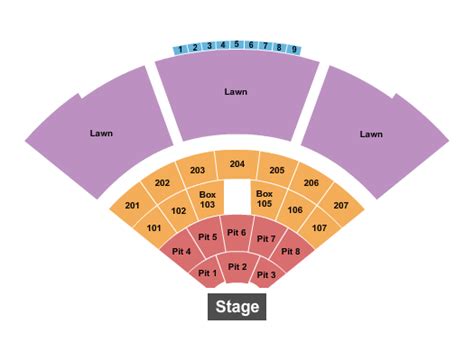 Atrium Health Amphitheater - Endstage Reserved Pit Seating Chart | Cheapo Ticketing