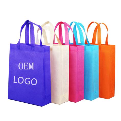 Custom Logo Cheap Promotional Non Woven Grocery Tote bag Reusable ...