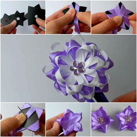 How to DIY Easy Ribbon Flower Bow