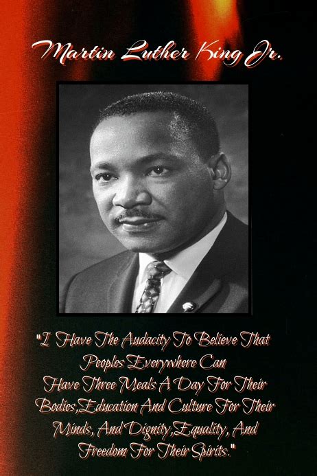 MLK Quote Poster:Nobel Peace Prize: I Have Th Template | PosterMyWall