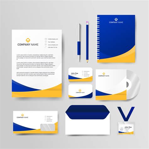 Business Stationery Template 8630848 Vector Art at Vecteezy