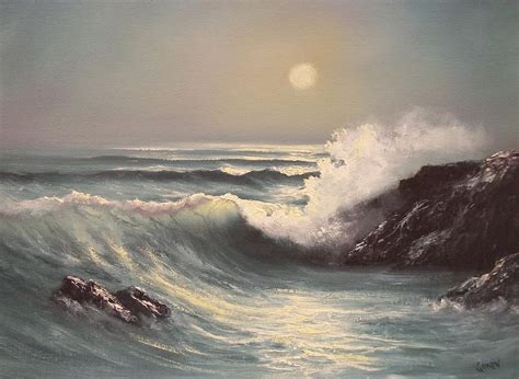 Crashing Wave Painting by Ed Gowen | Fine Art America